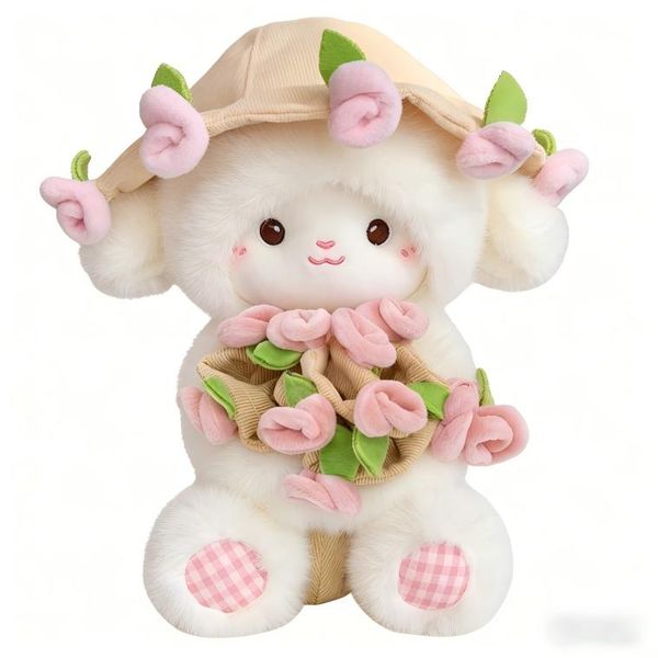 Cute Magnetic Rose Lamb Plush - Adorable Gift