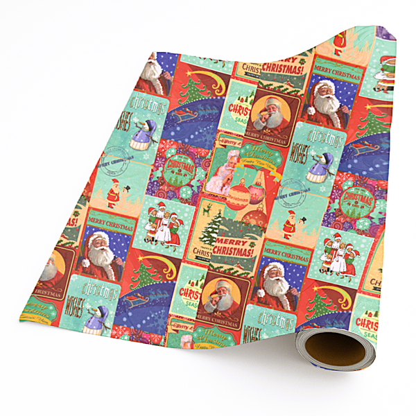 Luxury Giftwrap - Christmas Classics | 5m x 50cm | Italian Printed Paper