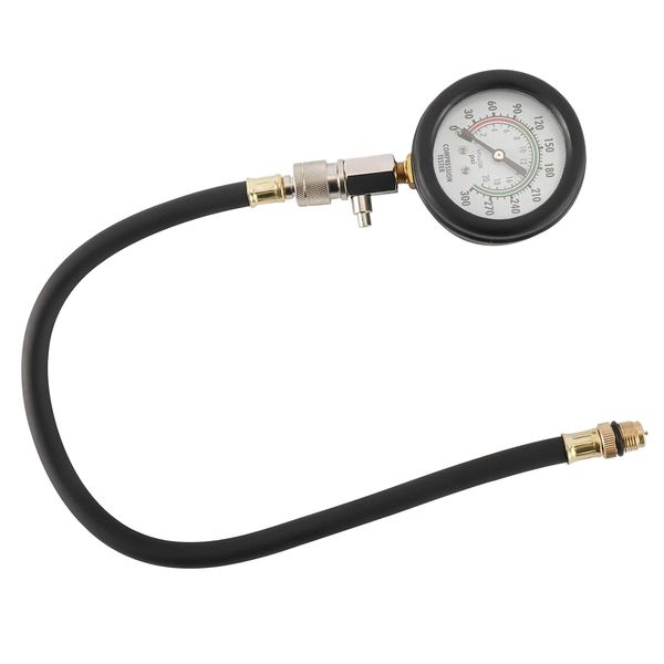 Tool Engine Cylindrical Compression Pressure Testing Gauge 0-300 PSI