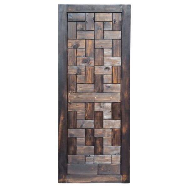 SMTE - Rustic PVC Interior Door - 203 x 81cm - 4cm Thick