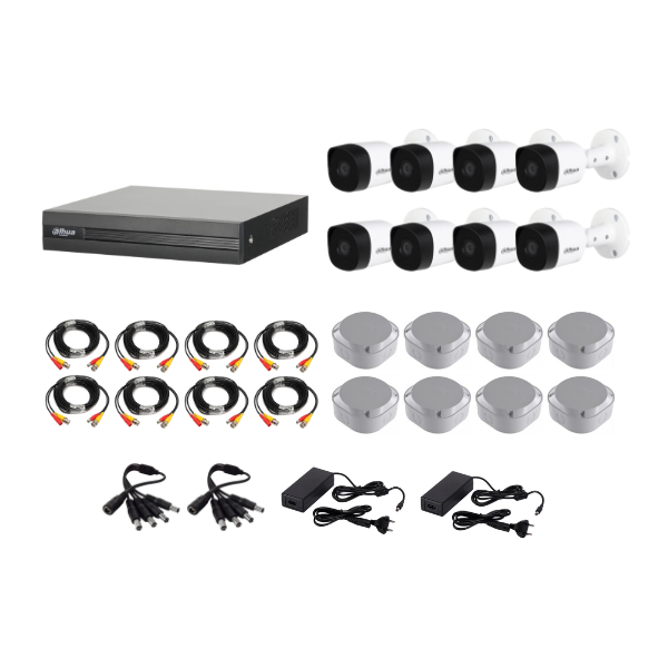 Dahua 1080P 8 Channel DVR &amp; 8 Bullet Cameras DIY CCTV KIT