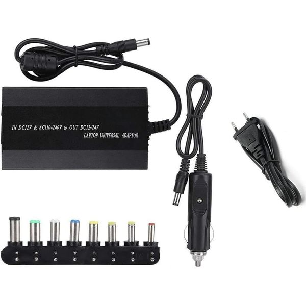 100W 12-24V Universal Notebook / Car Charger - AC &amp; DC Laptop Power Supply