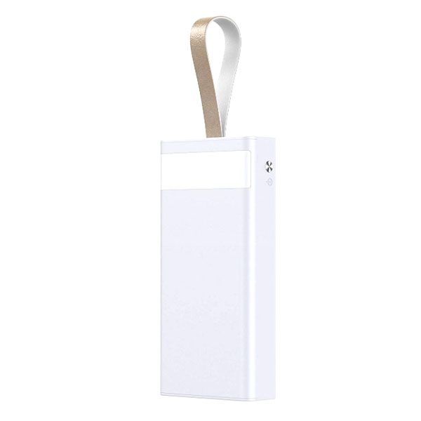 iBesky 30000mAH High Capacity Powerbank with Lamp - White