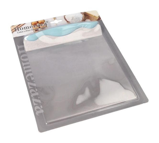 Large Stainless Steel Cake Lifter / Dough Scraper with Silicone Handle