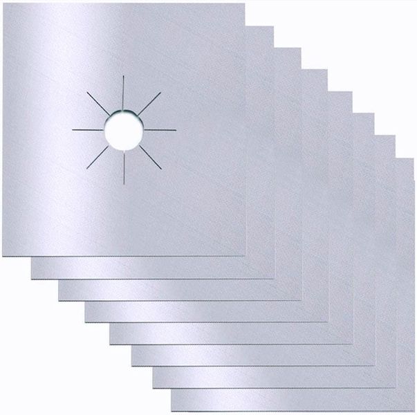 Thick Non-Stick Reusable Stove Burner Covers - 6-Pack 0.12mm