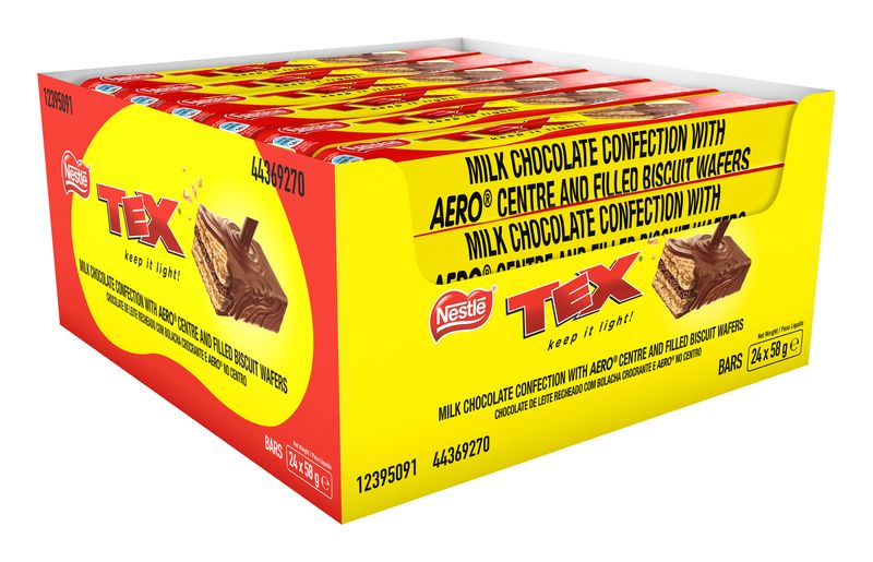 NESTLÉ TEX Giant Milk Chocolate Bar Case, 24 x 58g