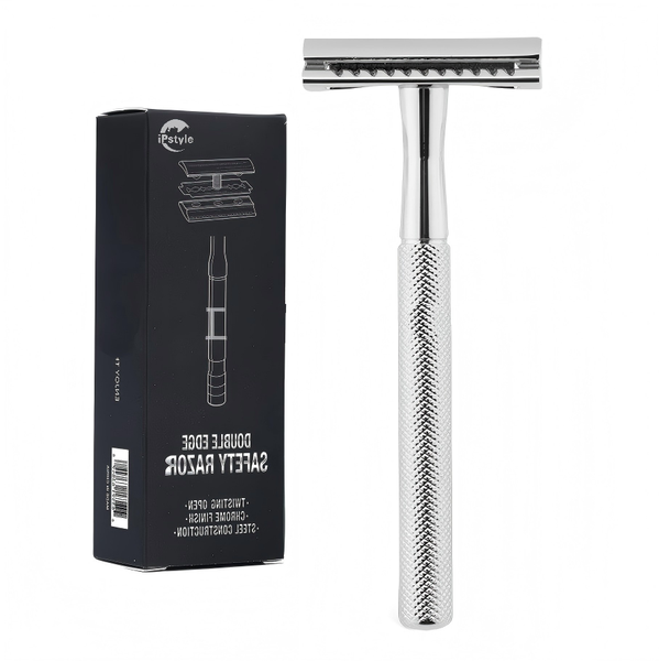 IPSTYLE Metal Men's Manual Shaver Hand Razor with Blade Holder