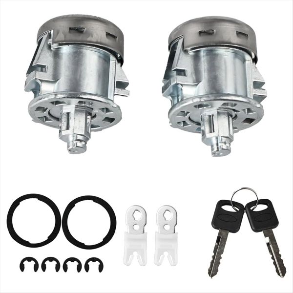 Door Lock Cylinder with Keys 7C3Z1521990A for Ranger Compatible with Ford