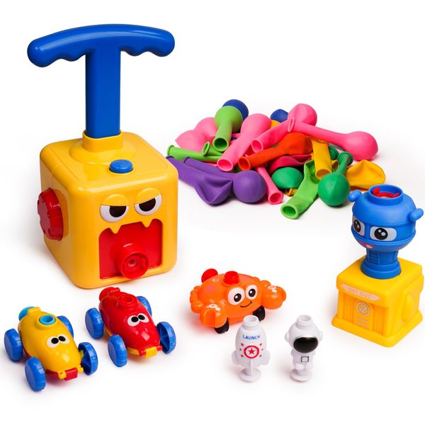 Balloon Powered Car &amp; Rocket Educational Fun Interactive Kids Toy Play Set