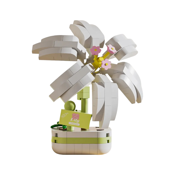 188 Pieces Mini Building Blocks Palm Tree Set - White
