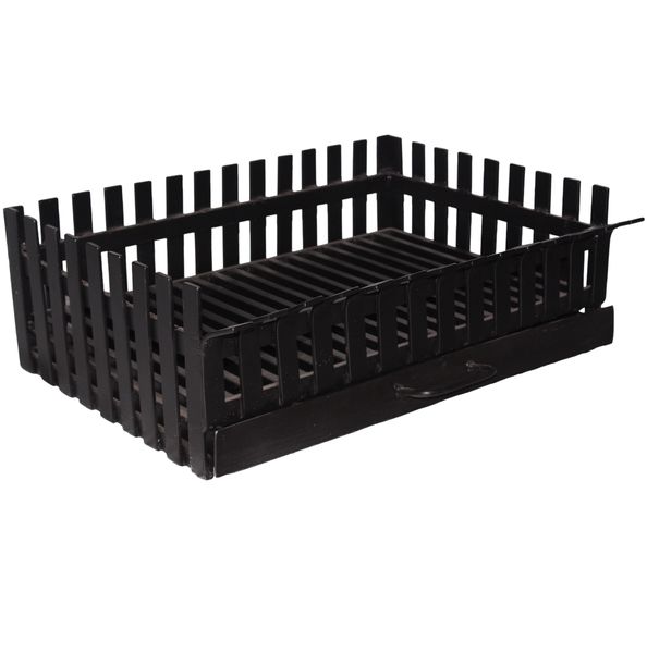Mild Steel Elizabethan Fireplace Grate and Ash Pan [95x45x23cm]