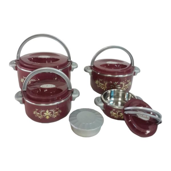 SMTE-Insulated Casserole- 4 Piece Set- Brown- THM03