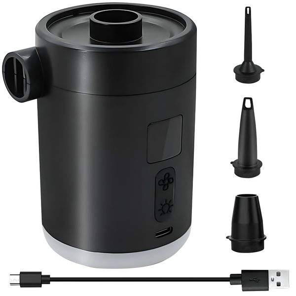 Electric Air Pump Outdoor Portable Air Pump Multifunctiona Camping Air Pump