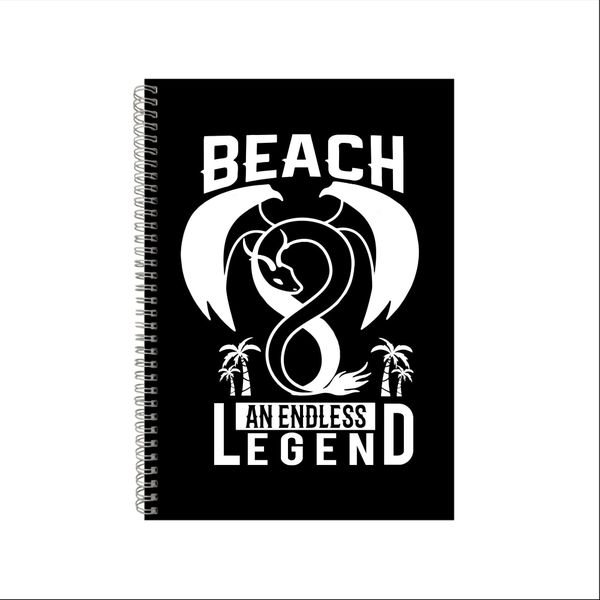 Beach Dragon Notebook Summer Gift Idea Writing Book A4 Notepad Pad 23