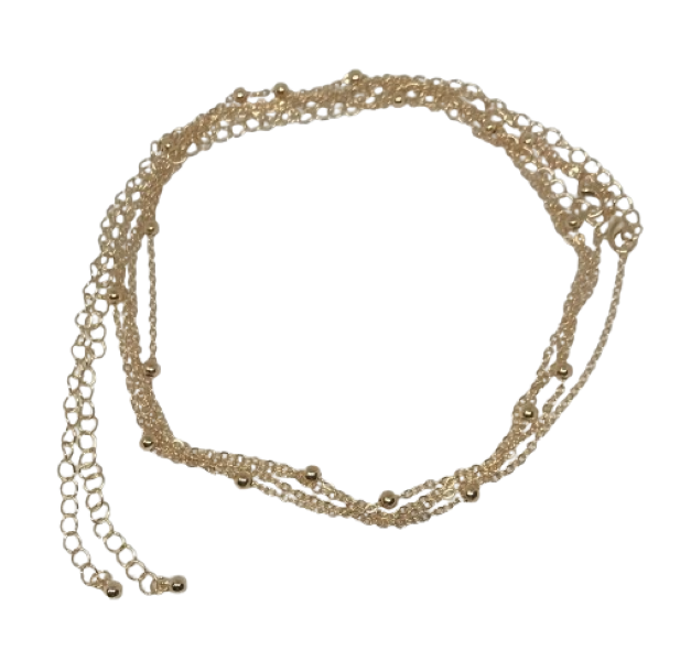Womens Double Layer Gold Waist Chain