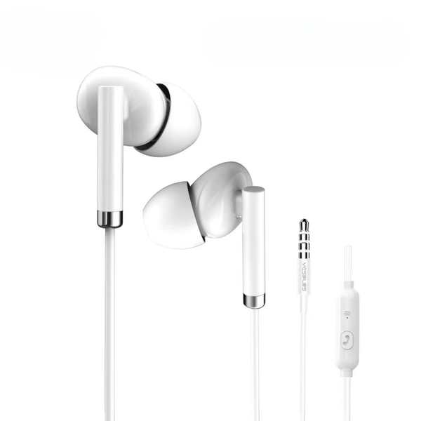 YESPLUS Natural Sound Heavy Bass Wired Earphones YS-131 - White