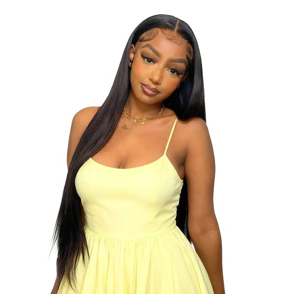 Geebuy Straight Weave factory price Full Frontal Ear Lace Wig 30INCH