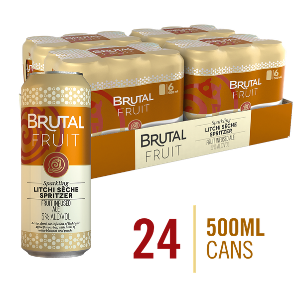 Brutal Fruit Litchi Seche Spritzer 24 x 500ml Cans