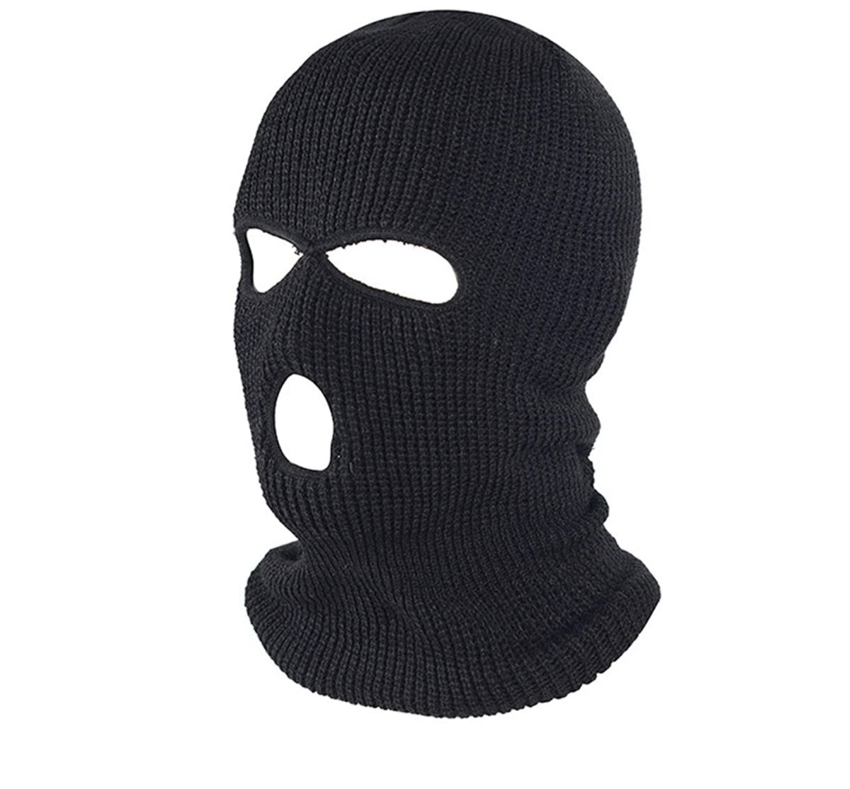 Atterson Knitted Full Face Cover 3 Hole Balaclava Warm Knit Beanie ...