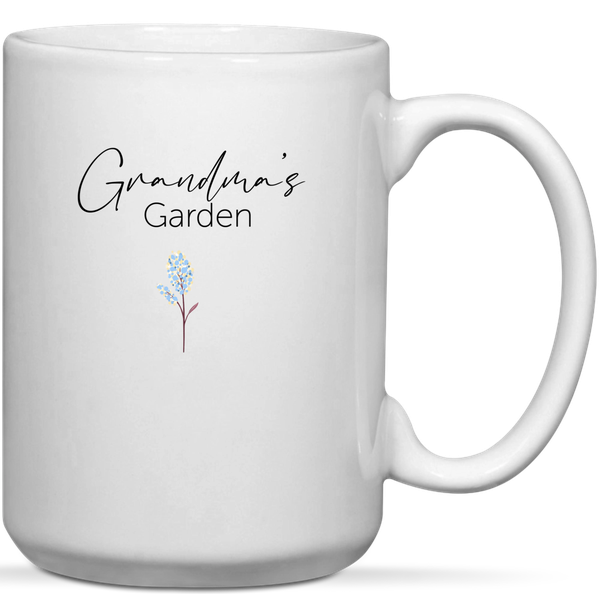 Grandma's Garden 1 Grandkid Birthday Mother's Day Christmas Gift Mug