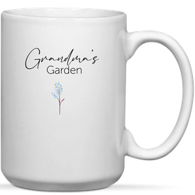 Grandma's Garden 1 Grandkid Birthday Mother's Day Christmas Gift Mug