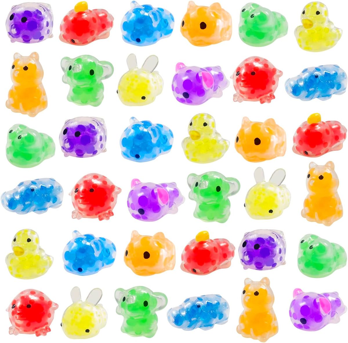 2 Pack Qingqiu 6 Pack Unicorn Squeeze Balls With Water Beads