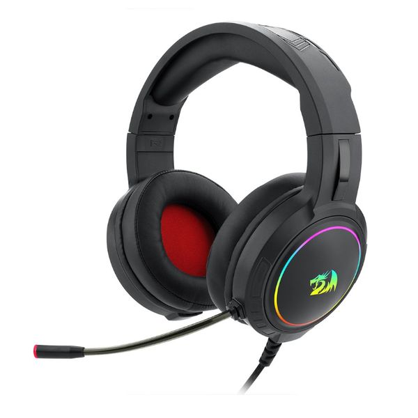 Redragon Over-Ear MENTO Aux RGB Gaming Headset - Black