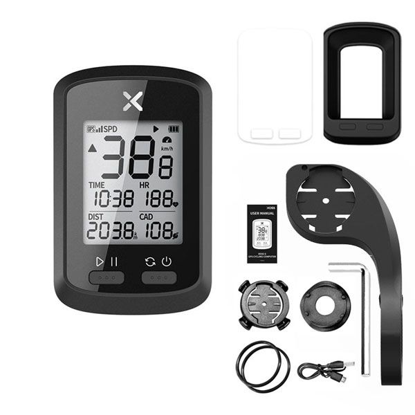 XOSS G+ Wireless GPS Bike Computer - Bluetooth/AN Speedometer for All Bikes