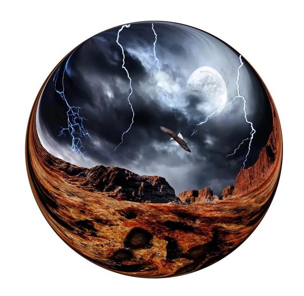 1000 Piece Round Jigsaw Puzzle/Educational Toy - Eagle Canyon