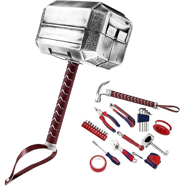 Thor's Hammer Tool Set Hammer Tool Kit Tool Set with Hammer Mjolnir - 12 Piece