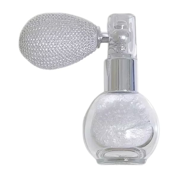 Vintage Style Glitter Powder Puff Spray Bottle - Elegant Shimmer Applicator