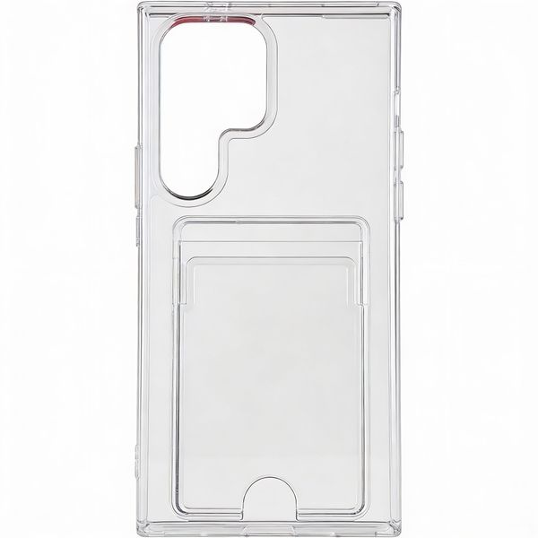 Clear Durable Wallet Case Compatible with Samsung Galaxy S25 Ultra S24 Plus