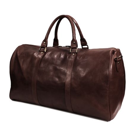 classic leather duffle bag