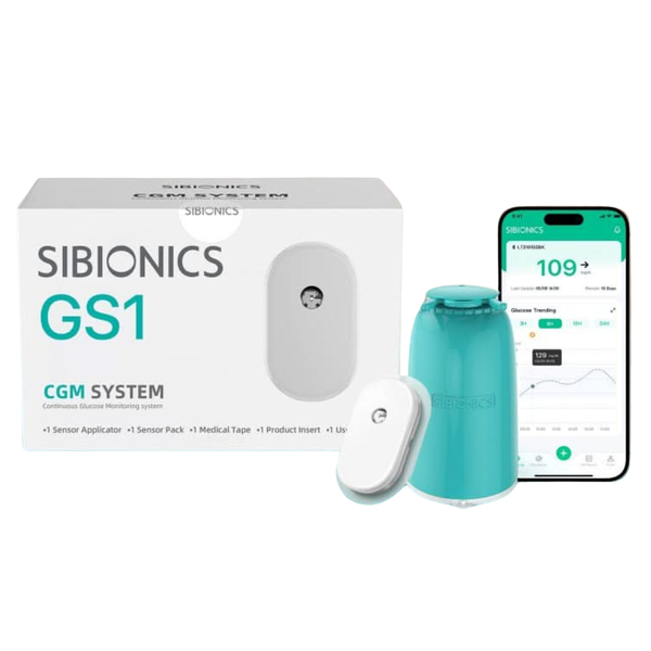 SiBionics - GS1 - Continuous Glucose Monitoring System (CGM) - 14 Days