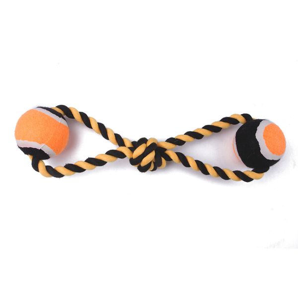 Pet Rope Tennis Ball Toy Bite Resistant Teeth Cleaning Interactive