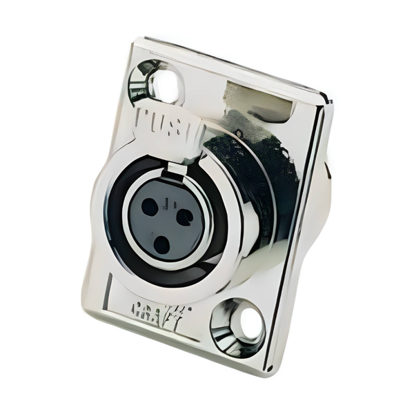 XLRM-TY3F 3-Pin Mini Panel Mount Female XLR Receptacle