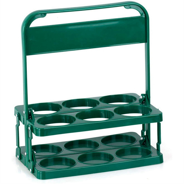 Foldable Bottle Carrier Portable BBQ Party Beer Jar Holders - 6 Holes