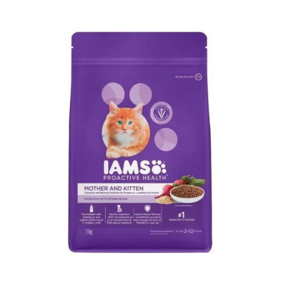 IAMS Proactive Health Cat Food Mother &amp; Kitten Pregnancy &amp; Lactation (1kg)