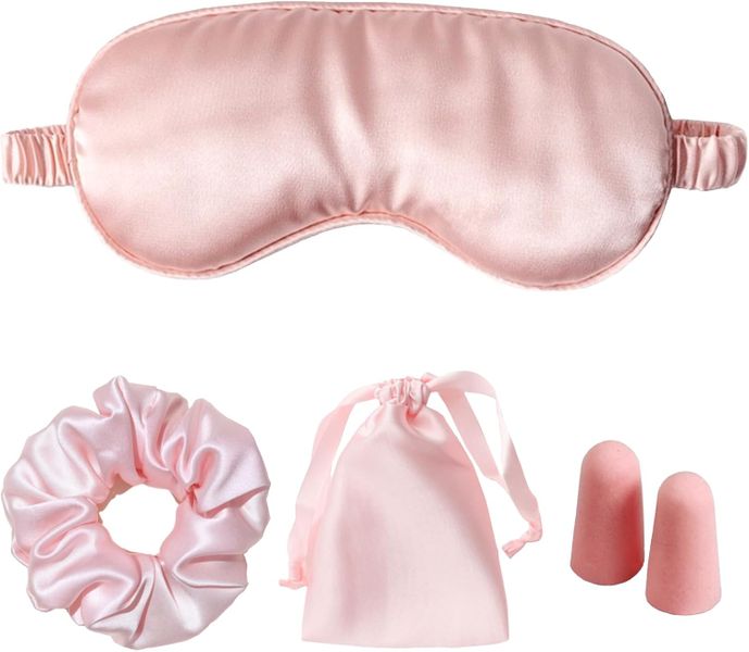 Silk Satin Sleeping Eye Mask, Night Blindfold for Women - Soft Eyeshade