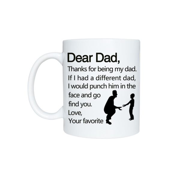 Dear Dad - Father's Day - Birthday Gift Coffee Mug