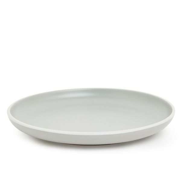 George &amp; Mason - Grey Ceramic White Rim 4 Pack Side Plates