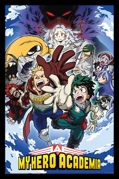 My Hero Academia (Reach Up) Poster with Black Frame