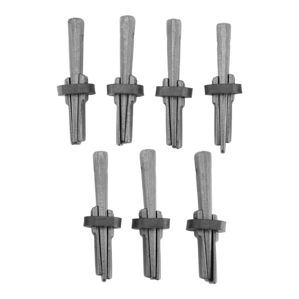 7 Set Stone Splitter 9/16In Metal Plug Wedges And Feathers Shims
