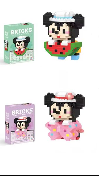 His &amp; Her Bricks Building Blocks Cartoon Anime Character Set - 469 Piece