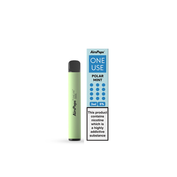 AirsPops - Disposable Vape - Polar Mint - 5% Nic Salts