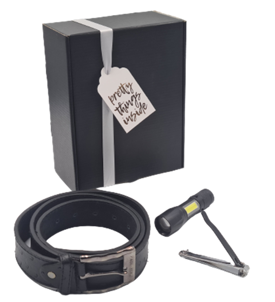 Belt &amp; Torch Giftbox Black - M11