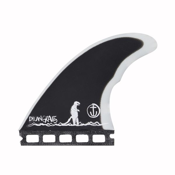 Captain Fin Dylan Graves Gravezilla ST Fin Black/White