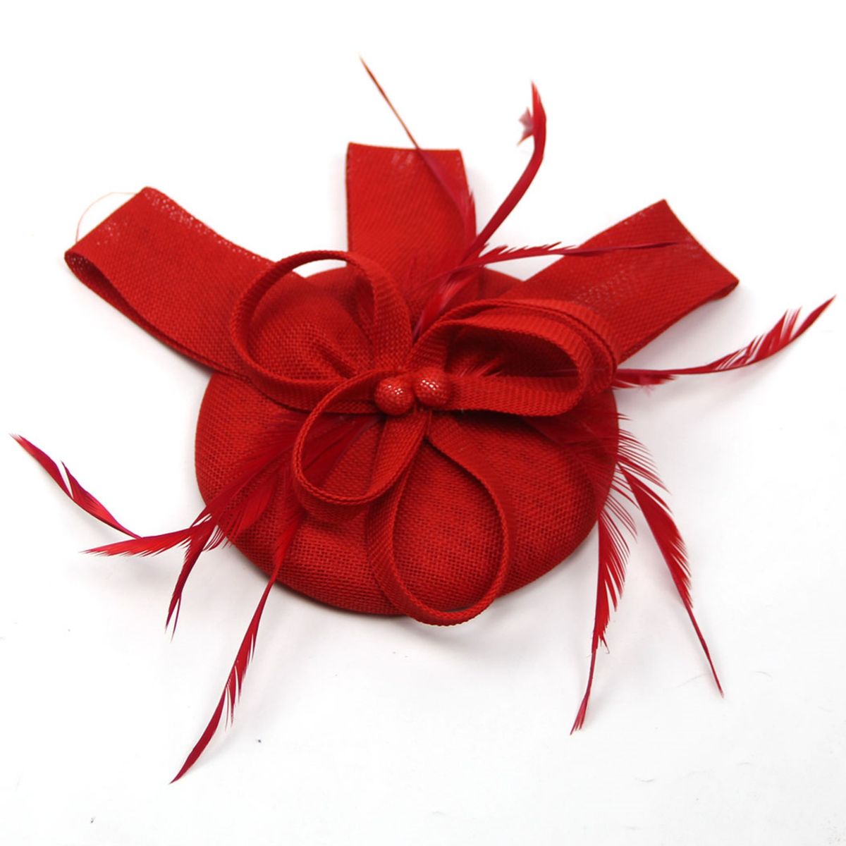 Fascinator Hat Bridal Feather Hair Clip Cocktail Wedding Hair