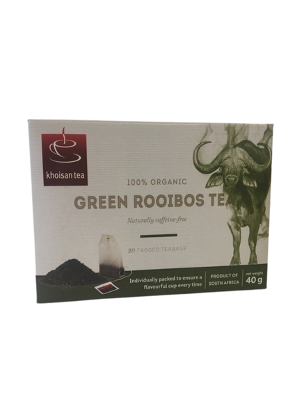 Khoisan - Organic Green Rooibos String &amp; Tag Tea 12 (4x20x40g)