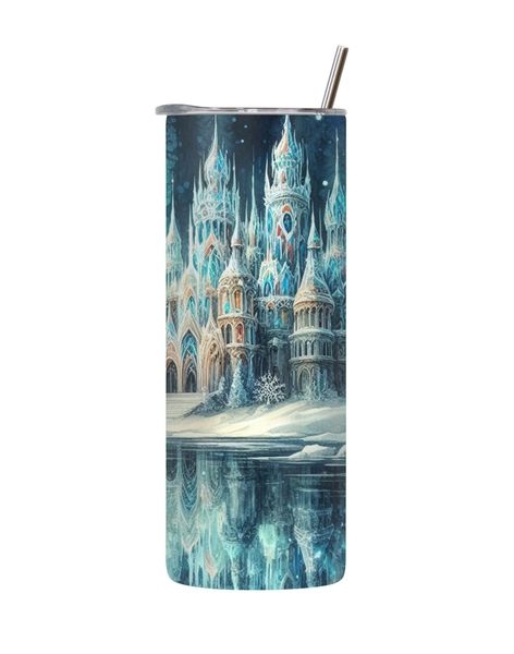 Reflection 20 Oz Tumbler Lid Straw Winter Wonder Graphic Design Present 100
